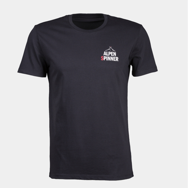 Alpenspinner-T-Shirt-Schwarz-Vorne